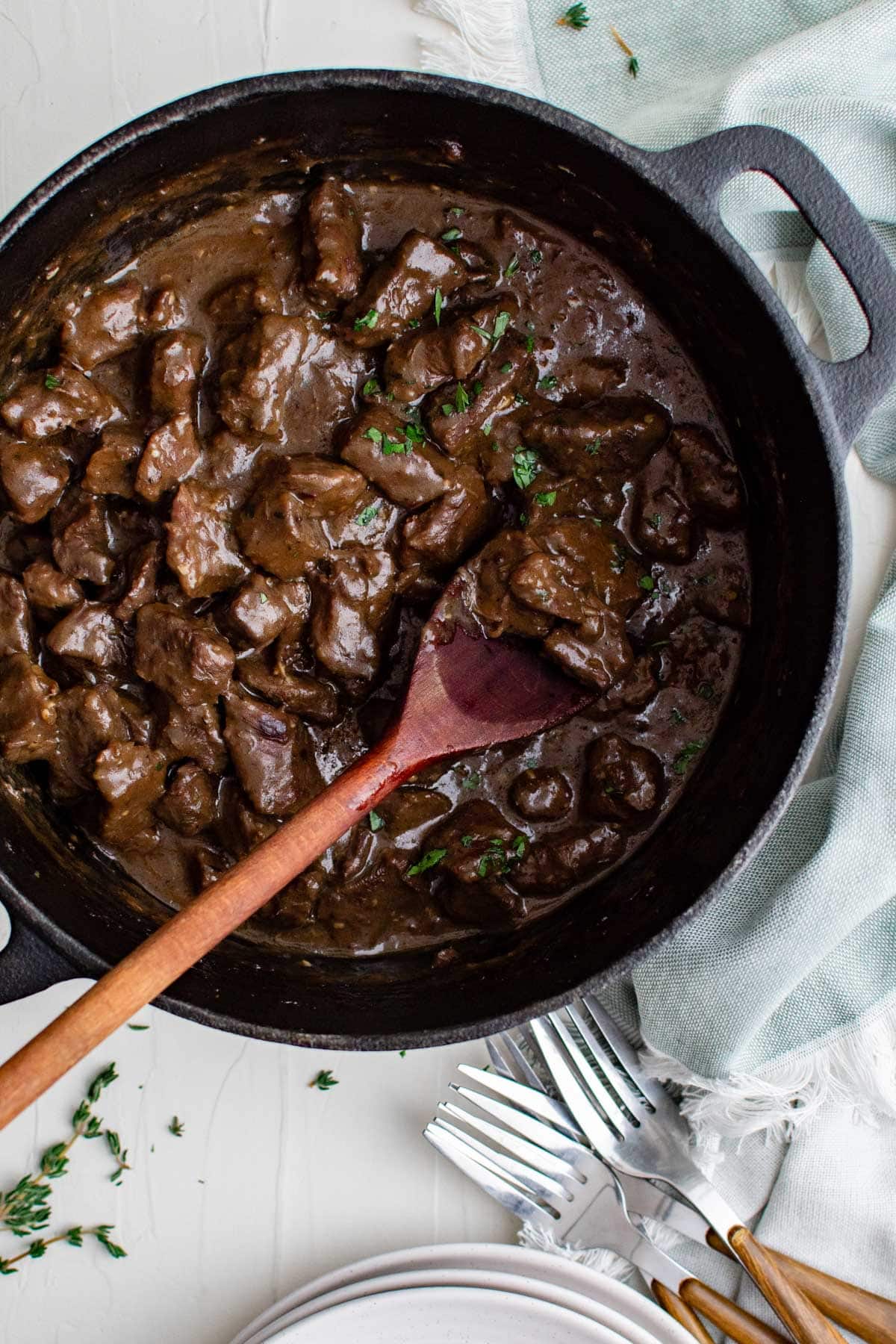 The BEST Beef Tips and Gravy