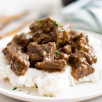 The BEST Beef Tips and Gravy | YellowBlissRoad.com