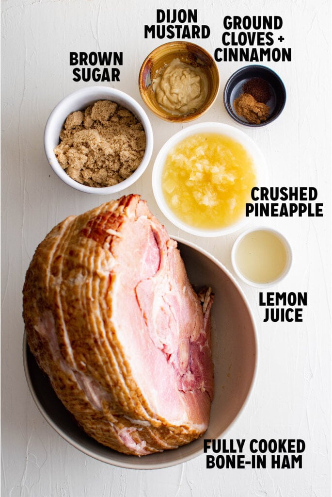 Ingredients for ham glaze