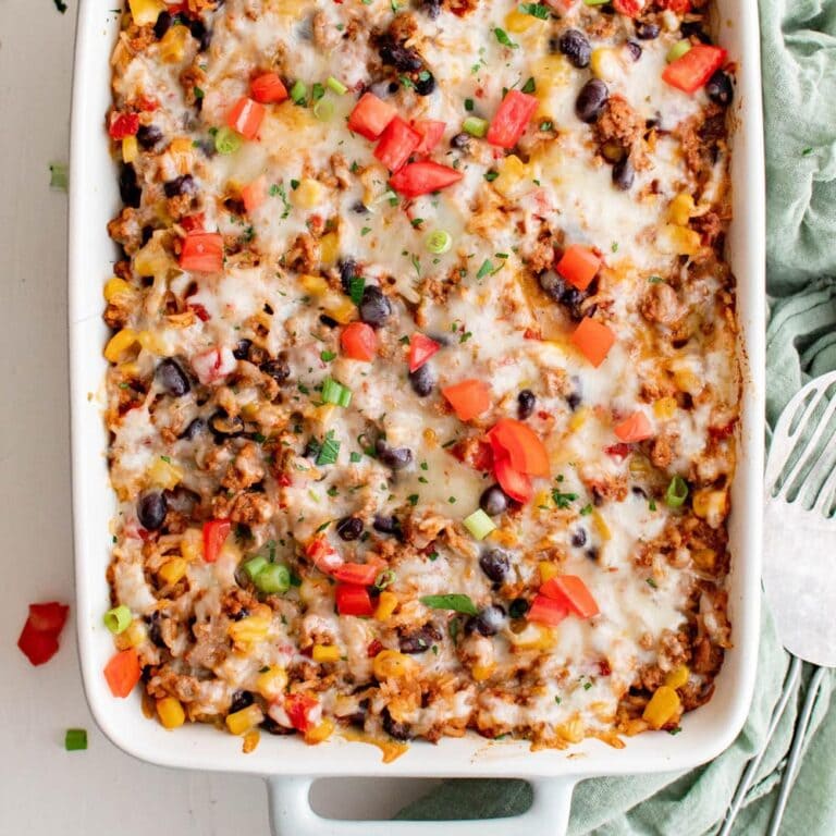 Southwest Ground Turkey Casserole with Rice