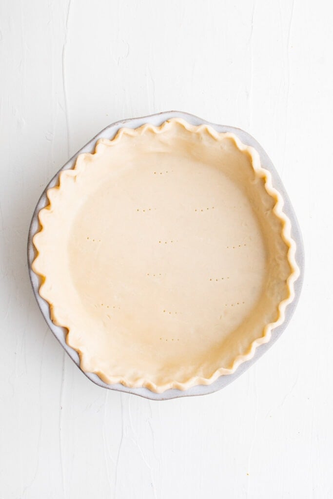 pie crust pressed in a pie plate