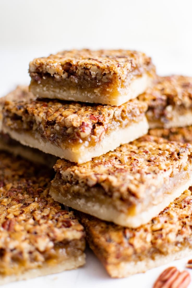 Pecan Bars with a Buttery Shortbread Crust