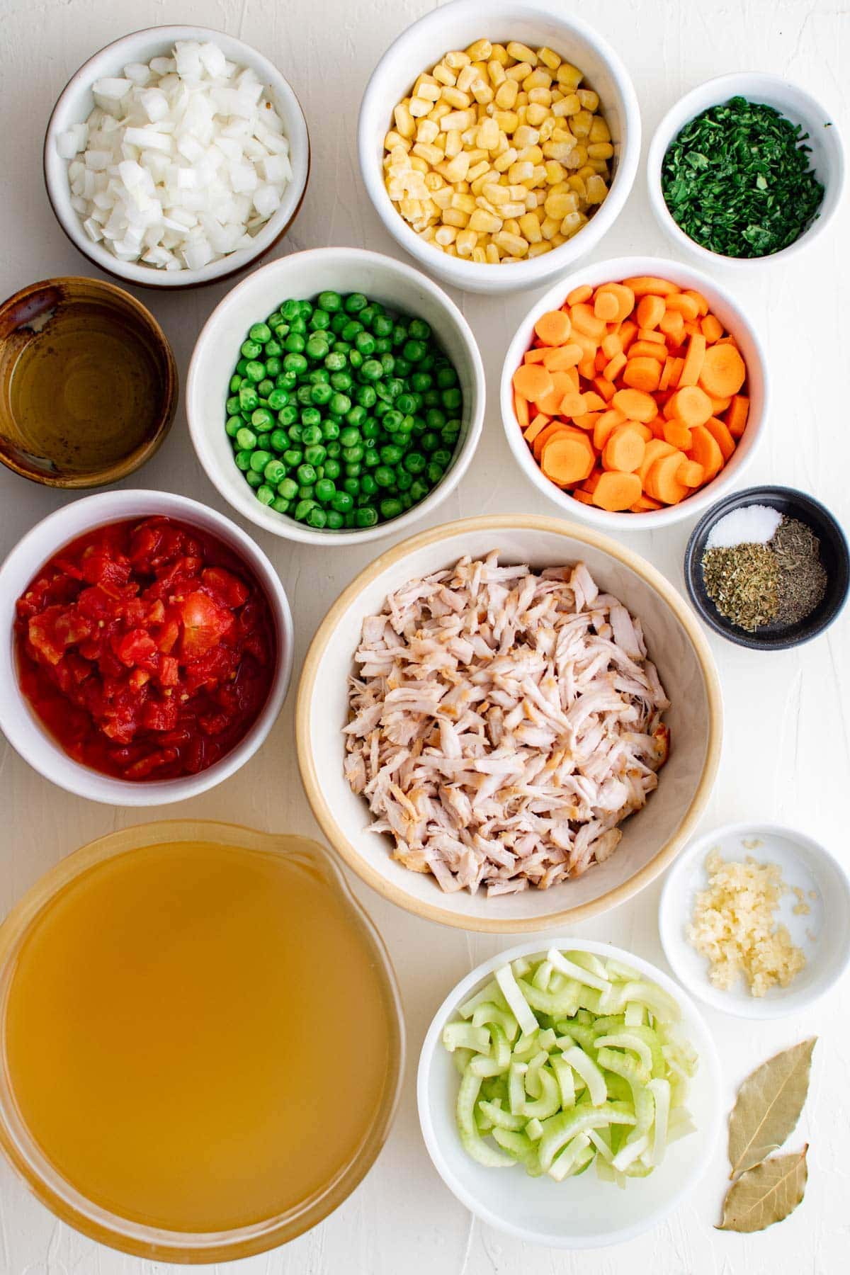 ingredients for turkey vegetable soup