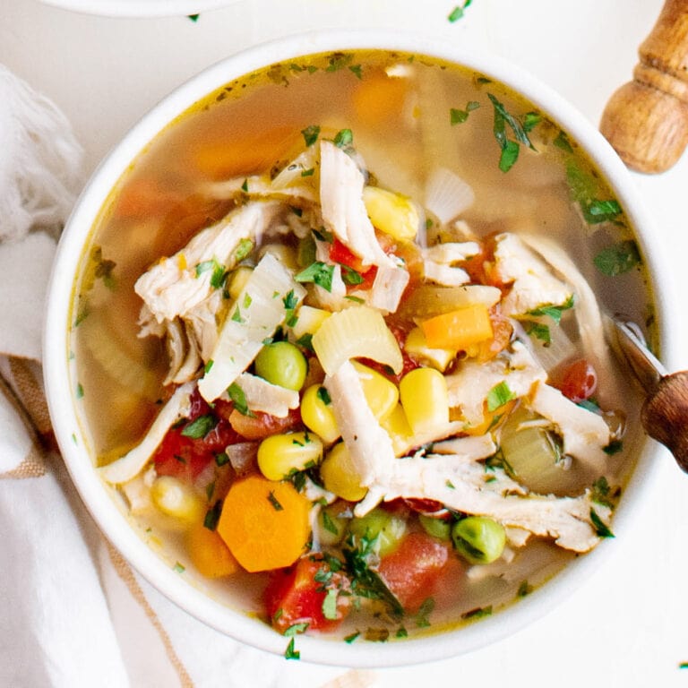 Turkey Vegetable Soup | YellowBlissRoad.com