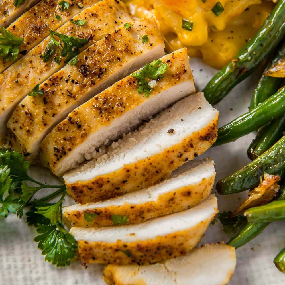 Roasted Skinless Chicken Breast