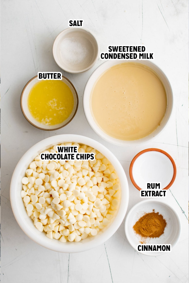 White Chocolate Rum Fudge (Buttered Rum Fudge Recipe)