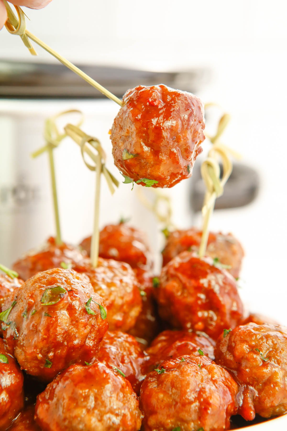 meatball on a toothpick