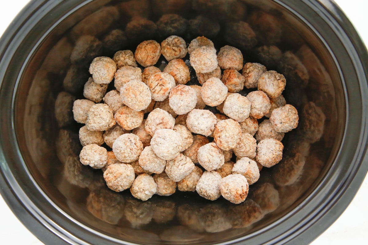 frozen meatballs in crockpot