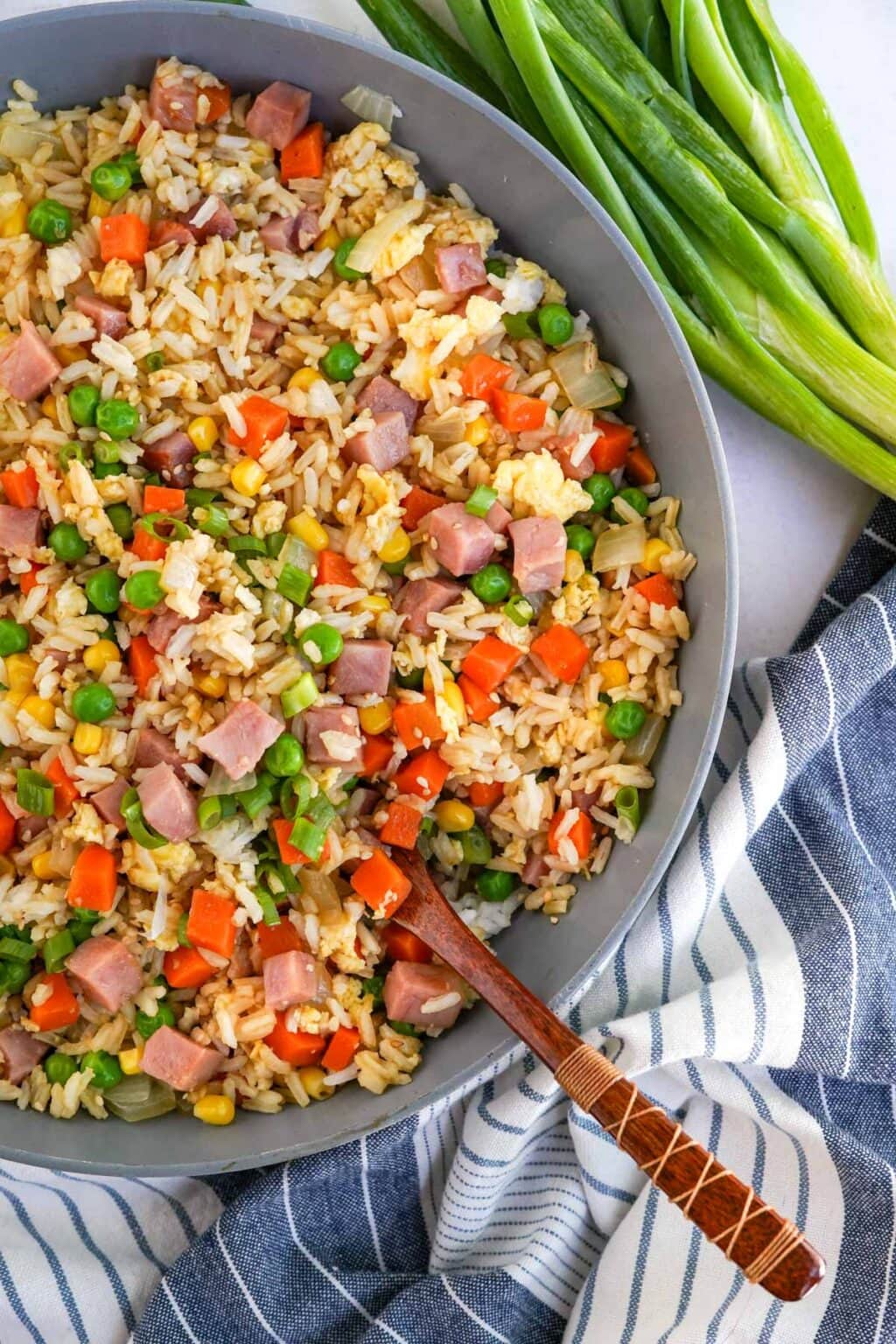 Easy One Pot Ham Fried Rice Yellow Bliss Road