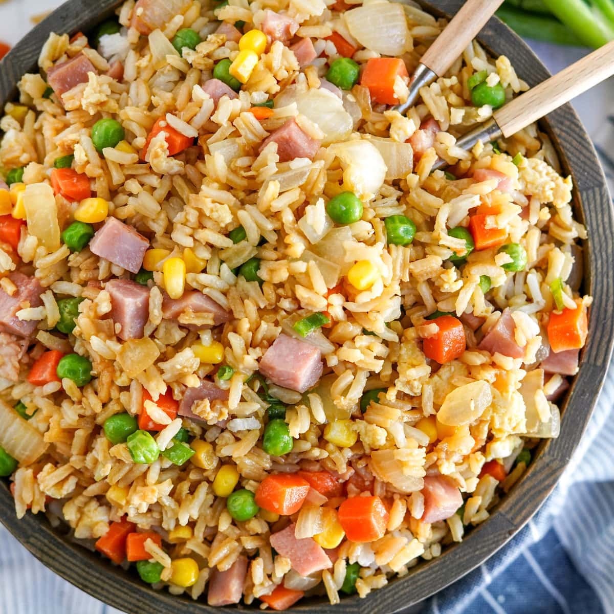 Easy One Pot Ham Fried Rice Yellow Bliss Road