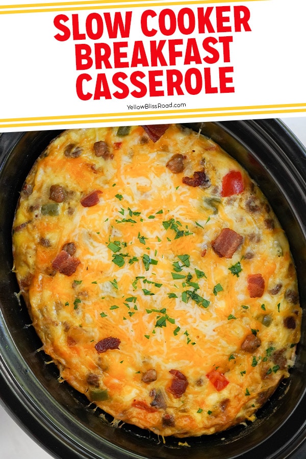Crockpot Breakfast Casserole — Bless this Mess