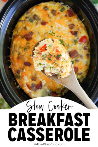 Guide To The Ultimate Crockpot Breakfast Casserole | Yellowblissroad.com
