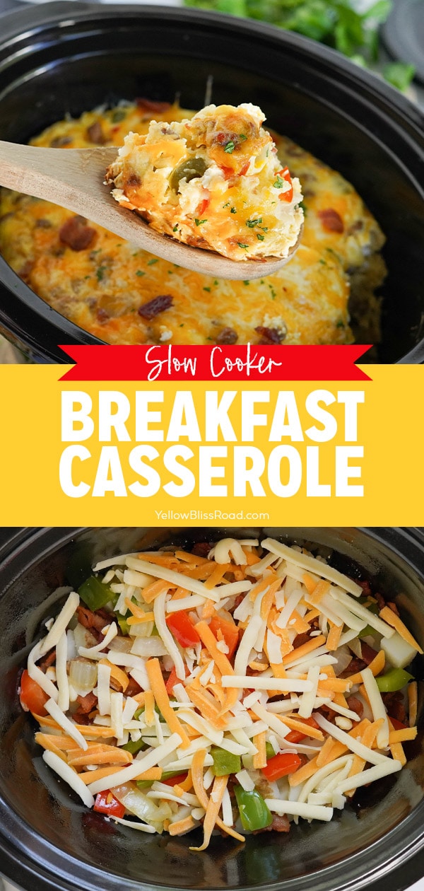 Crockpot Breakfast Casserole - Great for Meal Prep!