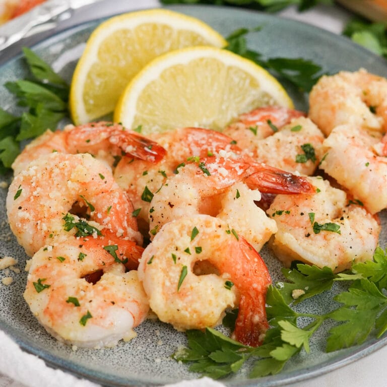 Simple Parmesan Baked Shrimp | Yellow Bliss Road