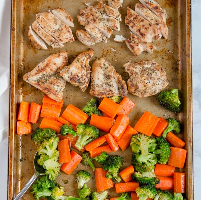 Italian Chicken and Vegetables Sheet Pan Dinner-image