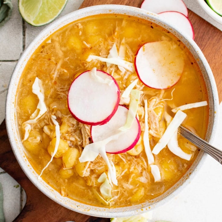Easy Red Chicken Pozole Soup Yellow Bliss Road