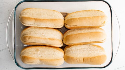 sliced french hoagie rolls