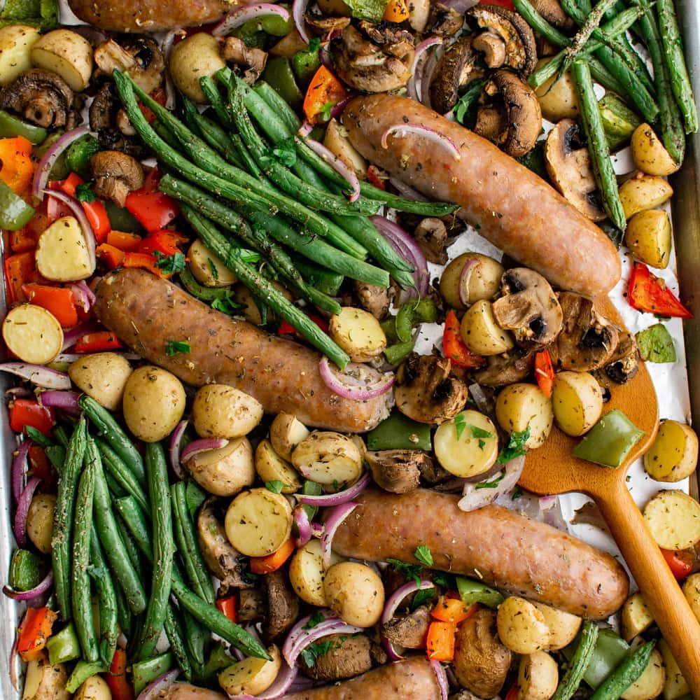 Sheet Pan Sausage and Veggies-image