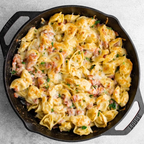 One Pot Ham & Cheese Tortellini Yellow Bliss Road