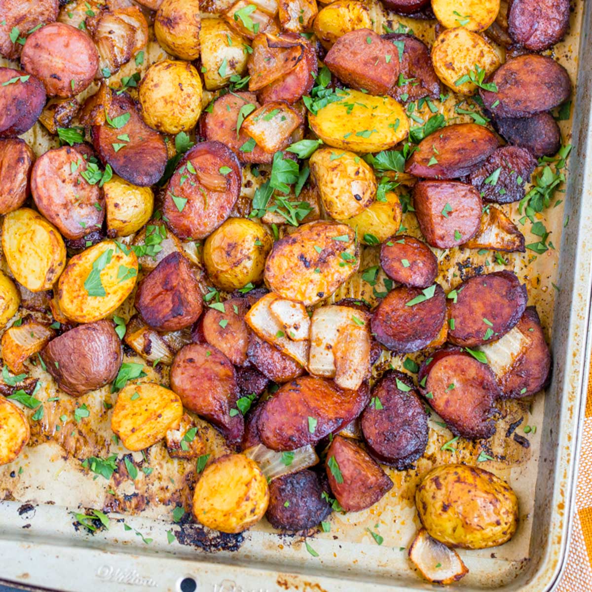 Sheet Pan Smoked Sausage and Potatoes