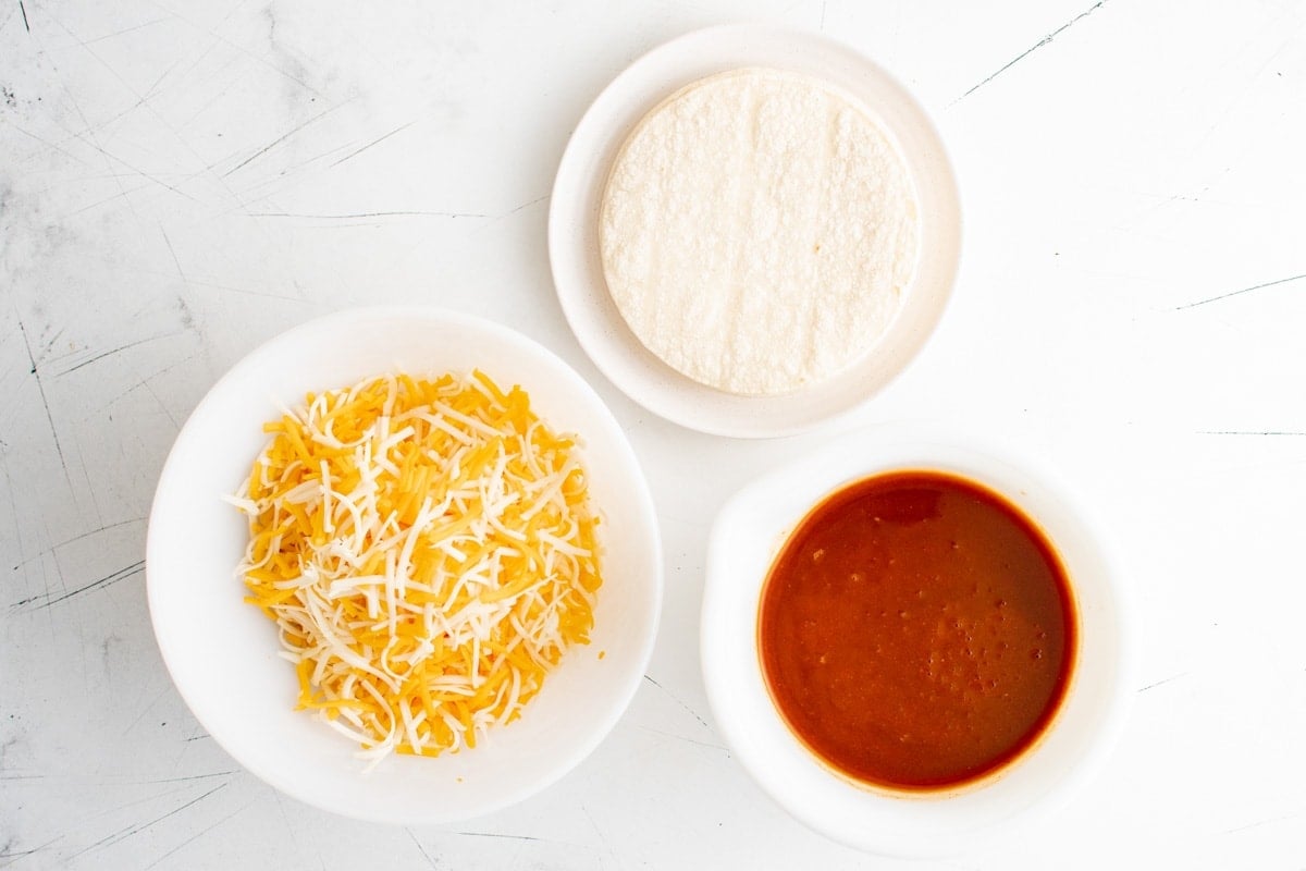 ingredients for cheese enchiladas
