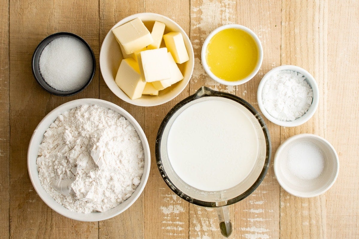 ingredients for homemade biscuits
