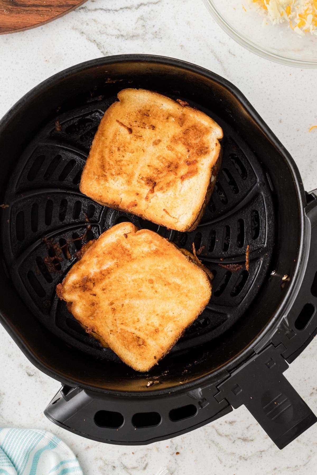 air fryer grilled cheese