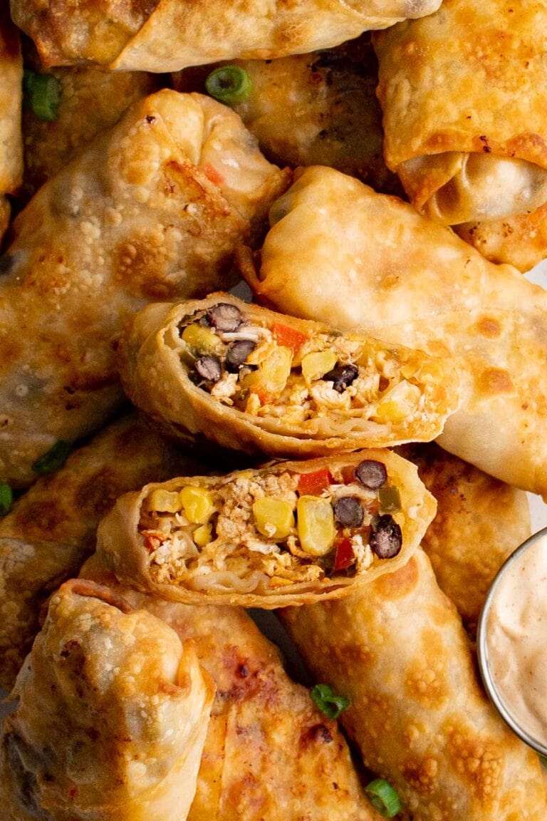 Easy Southwest Egg Rolls Recipe Air Fryer Egg Rolls