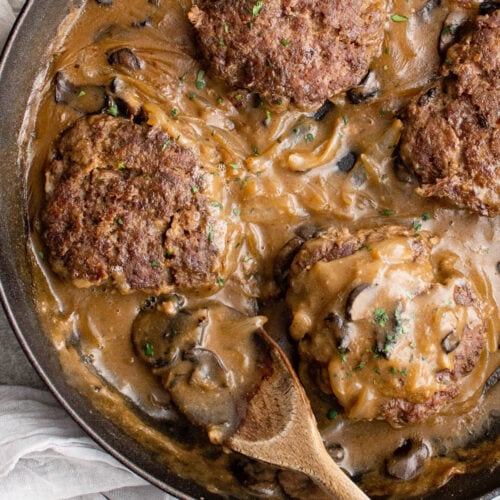 Chopped Steaks with Mushroom Gravy
