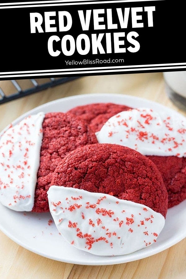 Soft & Chewy Red Velvet Cookies