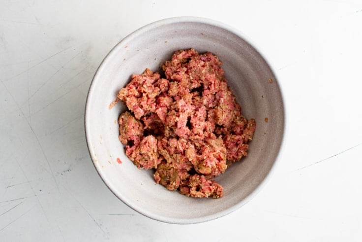 meatloaf mixture in a bowl