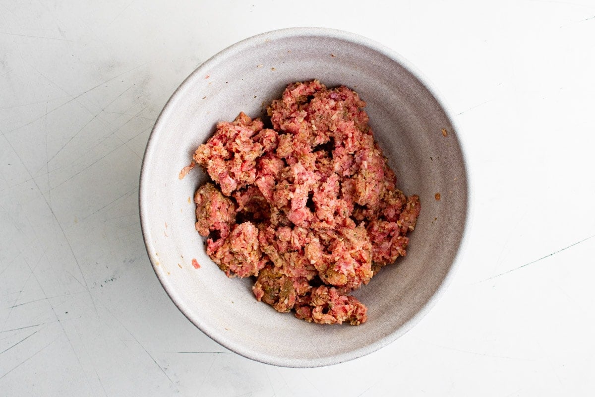 meatloaf mixture in a bowl