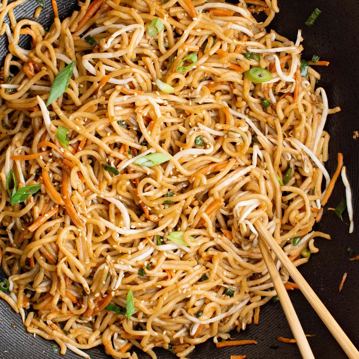 Pan Fried Noodles | YellowBlissRoad.com