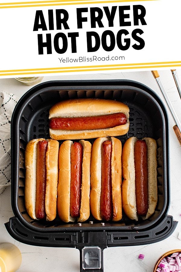 Air Fryer Hot Dogs - Dinners, Dishes, and Desserts