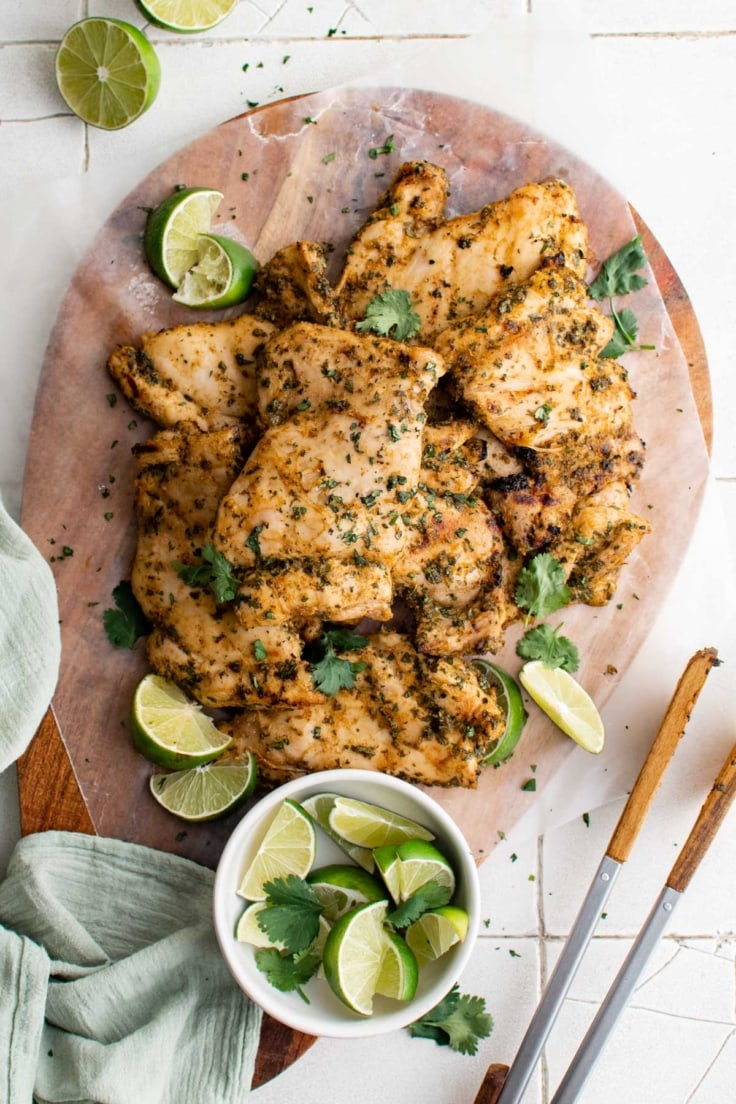 Easy Grilled Cilantro Lime Chicken | YellowBlissRoad.com