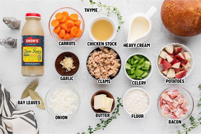 Creamy Clam Chowder in a Bread Bowl