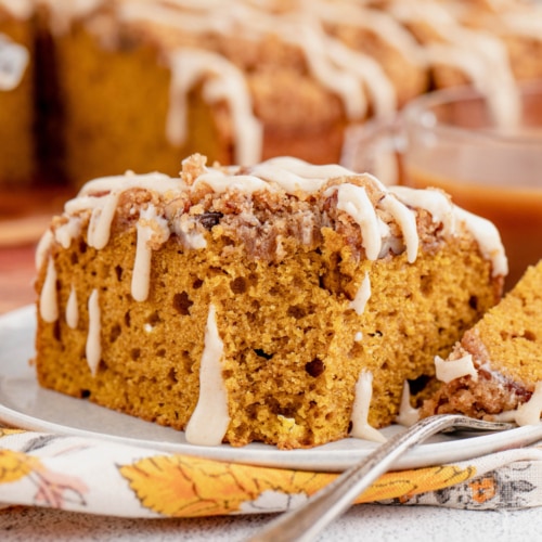 Pumpkin Coffee Cake with Pecan Streusel - Yellow Bliss Road