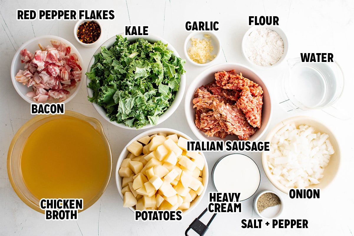 Zuppa Toscana ingredients