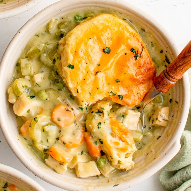 Chicken Pot Pie With Biscuits Yellow Bliss Road