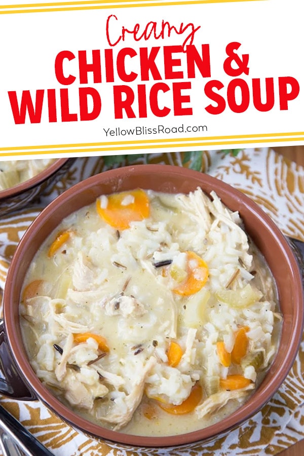 Creamy Chicken and Rice Soup - Carlsbad Cravings