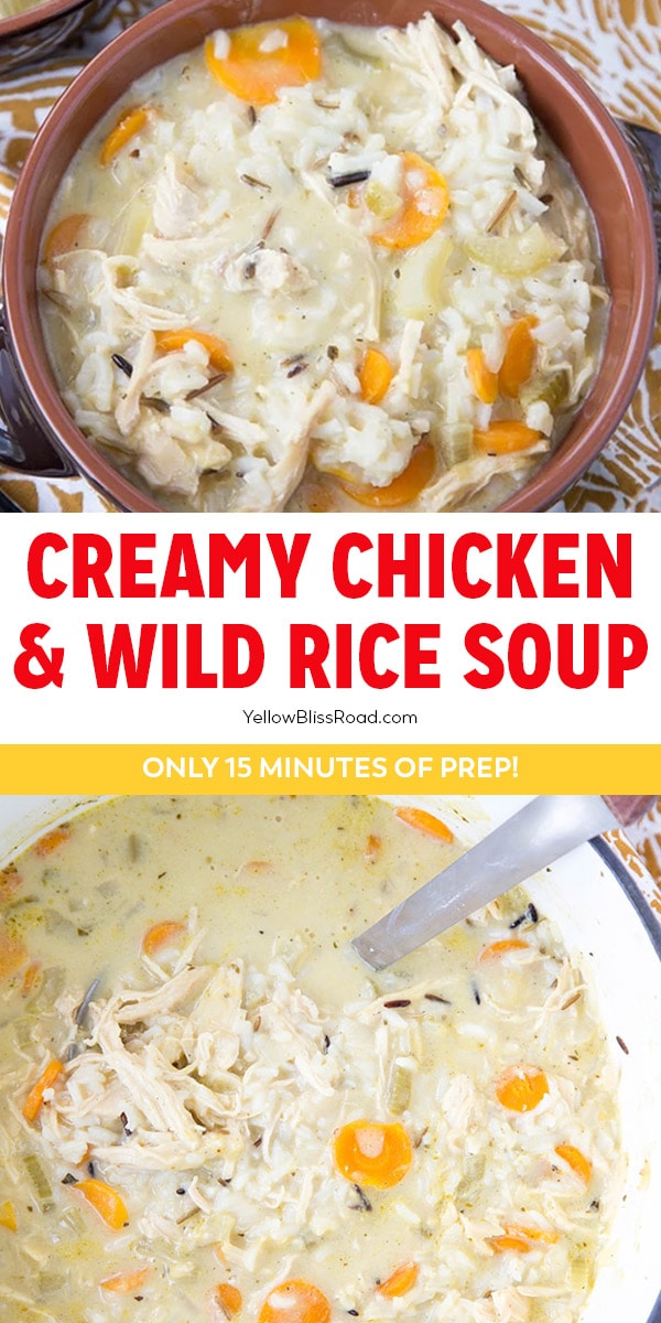 Creamy Chicken and Wild Rice Soup - Pound Dropper