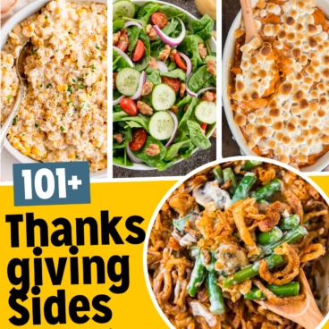 Thqnkwgiving side dishes social media image.
