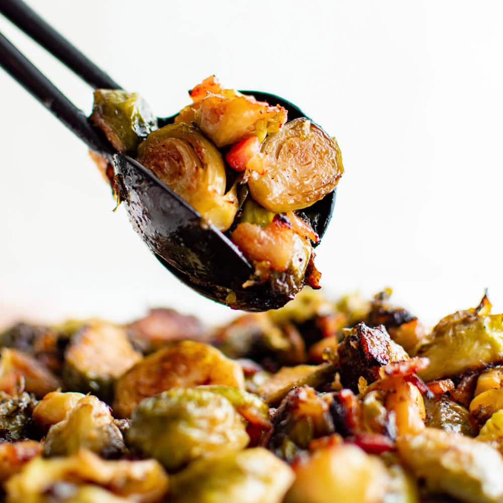 Roasted Brussel Sprouts with Bacon