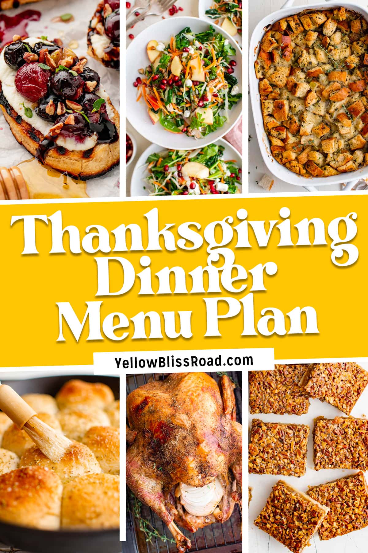 Traditional Thanksgiving Dinner Menu List