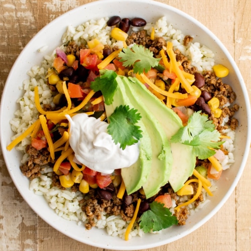 Taco Bowl Recipe Recipe Yellow Bliss Road