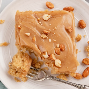 peanut butter cake social media image.