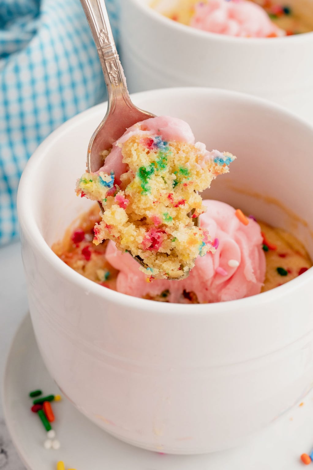 Vanilla Mug Cake Yellow Bliss Road