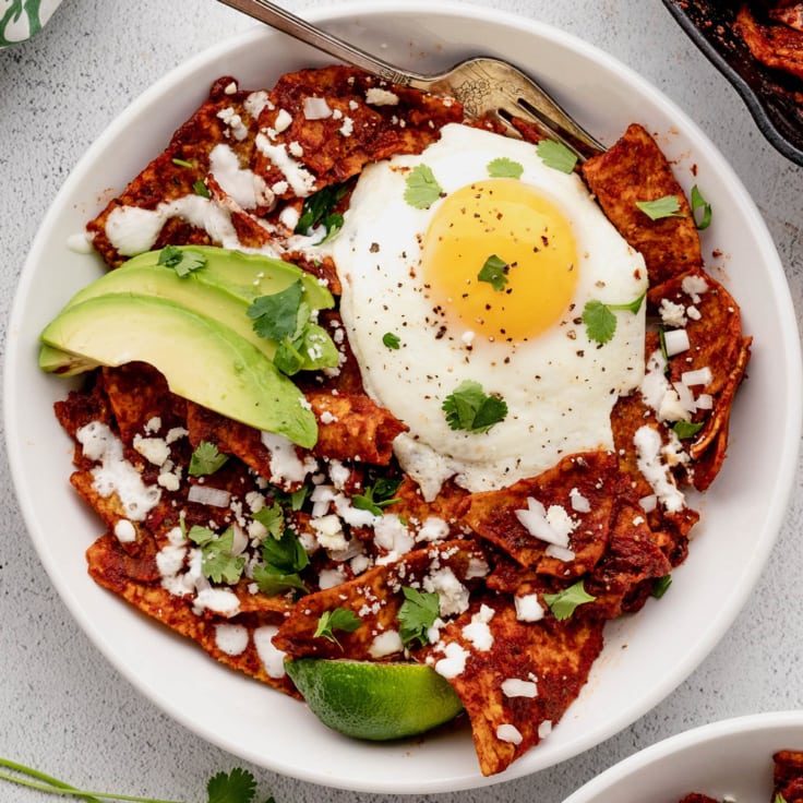 Chilaquiles Rojos - Yellow Bliss Road