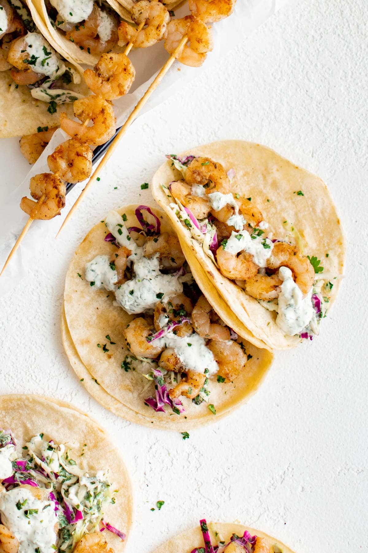 Couple of shrimp tacos. 