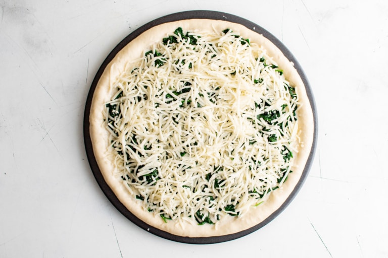 Spinach Alfredo Pizza Yellow Bliss Road